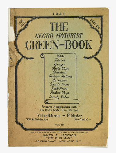 Sample of original Green Book - Gilmore Car Museum